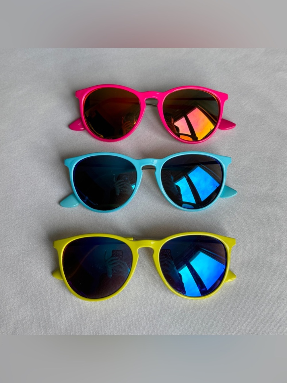 BUNDLE yellow, blue, pink sunglasses